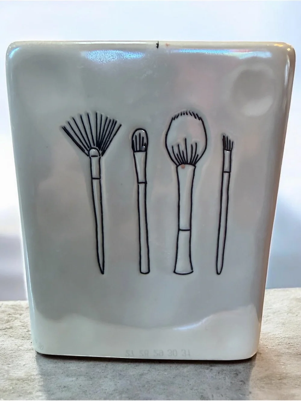 Rea Dunn Ceramic Makeup Brush Holders - 